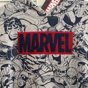 Marvel Navy and Gray Character Hoodie -  new!